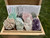Calming & Tranquility Crystal Set with Wooden Box (Raw) - 4 