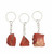 Raw Red Jasper Stone Keychain