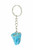 Raw Apatite Crystal Keychain