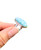 Larimar Ring in Sterling Silver, SIZE: 7 US - Polished Oval Ring - No.1679 