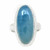 Aquamarine Ring in Sterling Silver, SIZE 6 US - Polished Oval Ring in Bezel Setting - 419