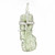 Moldavite Raw Natural Pendant in Wire Wrapped Setting - Sterling Silver - 46