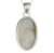 Rainbow Moonstone Raw Oval Pendant - Sterling Silver - No.285 