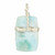 Larimar Polished Rectangle Pendant in Wire Wrapped Setting - Sterling Silver - 133