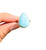 Larimar Ring in Sterling Silver, SIZE: 6 US - Polished Teardrop Ring - No.1869 