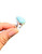 Larimar Ring in Sterling Silver, SIZE: 6 US - Polished Teardrop Ring - No.1869 