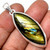 Labradorite Polished Marquise Pendant in Bezel Setting - Sterling Silver - 85