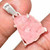 Morganite Raw Natural Pendant in Prong Setting - Sterling Silver - 371