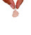 Morganite Raw Pendant - Sterling Silver - 375 