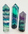 Rainbow Fluorite Point - Polished Crystal Tower