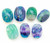 Rainbow Fluorite Palm Stone - Polished Crystal Oval
