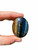 Mixed Tigers Eye Palm Stone - Blue and Gold Tigers Eye Polished Stone Oval