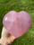 Rose Quartz Heart - Polished Crystal - 2