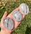 Tourmalinated Quartz Worry Stone - Polished Crystal Oval