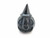 Black Obsidian Pumpkin with Witch Hat - Polished Stone Sculpture