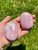 Rhodonite Worry Stone - Polished Stone Oval