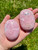 Rhodonite Worry Stone - Polished Stone Oval 