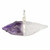 Dragons Tooth Amethyst Raw Natural Pendant in Wire Wrapped Setting - Sterling Silver - 97