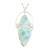 Larimar Polished Marquise Pendant in Wire Wrapped Setting - Sterling Silver - 132
