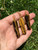 Tigers Eye Pendant - Polished Point Pendant in Wire Wrapped Setting