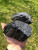 Raw Black Tourmaline Crystal - Natural Log Shape