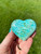 Turquoise Heart Stone - Polished Turquose Heart