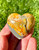 Bumble Bee Jasper Heart - Polished Stone Heart