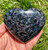 Indigo Gabbro Heart - Polished Mystic Merlinite Stone