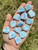 Larimar Tumbled Stone Slice Grade AAA - Polished Larimar Crystal