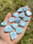 Larimar Tumbled Stone Slice Grade AAA - Polished Larimar Crystal