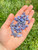 Tanzanite Tumbled Stone Chip Grade A - Polished Tanzanite Chip Crystal