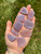 Lavender Fluorite Tumbled Stone Slice - Grade A 
