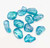 Aqua Aura Quartz Tumbled Stone - Polished Blue Aura Quartz Crystal