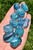 Aqua Aura Quartz Tumbled Stone - Polished Blue Aura Quartz Crystal