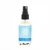 Winter Solstice Spray 2oz glass spray bottle with Garnet, Bloodstone and Clear Quartz crystal chips on a white background