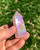 Angel Aura Rose Quartz Point - Polished Crystal Tower