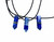 Lapis Lazuli Pendant with Adjustable Black Cord - Polished Point Pendant in Drilled Setting