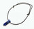 Lapis Lazuli Pendant with Adjustable Black Cord - Polished Point Pendant in Drilled Setting