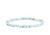 Larimar Faceted Rondelle Elastic Bracelet - A Grade