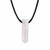 Rose Quartz Point Necklace with 28 Adjustable Black Cord