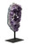 Raw Amethyst Cluster with Metal Stand - 36