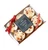 Winter Spice Candle set of 6 tealights in a clear gift box with red ribbon and Winter Spice label, angled view