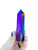 Rainbow Aura Quartz Stone Point - Titanium Flame Aura Point