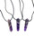 Amethyst Necklace on 18 Black Cord
