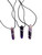 Amethyst Necklace on 18 Black Cord