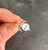 Crescent Moon Rainbow Moonstone Ring in Sterling Silver, SIZE 6 to 9 US - Polished Round Ring in Bezel Setting -