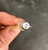 Crescent Moon Rainbow Moonstone Ring in Sterling Silver, SIZE 6 to 9 US - Polished Round Ring in Bezel Setting -