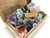 Healing Crystals & Stones Set with Wooden Box (Tumbled & Raw) - 18 