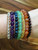 7 Chakra Elastic Bracelet Set - 6mm and 8mm Beads