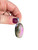 Purple Labradorite Pendant - Polished Oval - Sterling Silver - No.1422